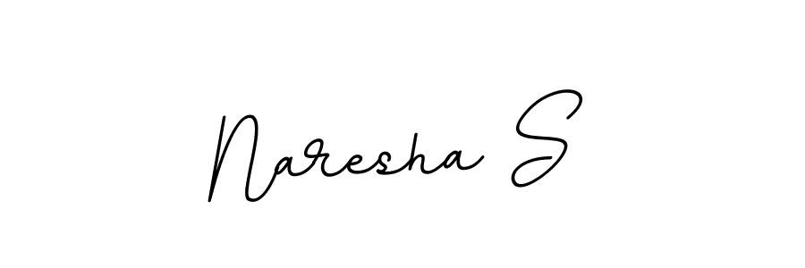 Naresha S stylish signature style. Best Handwritten Sign (BallpointsItalic-DORy9) for my name. Handwritten Signature Collection Ideas for my name Naresha S. Naresha S signature style 11 images and pictures png