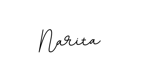 How to make Narita signature? BallpointsItalic-DORy9 is a professional autograph style. Create handwritten signature for Narita name. Narita signature style 11 images and pictures png