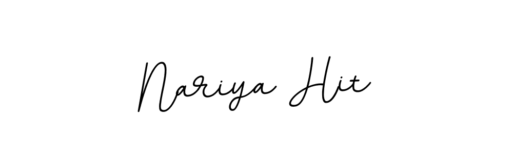 Design your own signature with our free online signature maker. With this signature software, you can create a handwritten (BallpointsItalic-DORy9) signature for name Nariya Hit. Nariya Hit signature style 11 images and pictures png