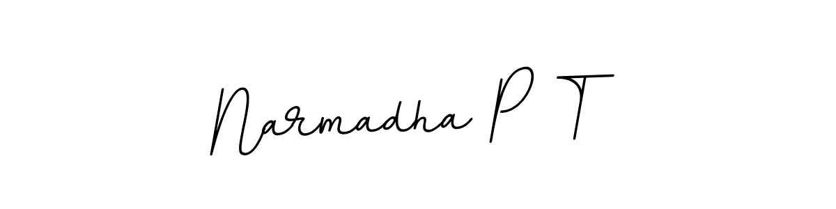 if you are searching for the best signature style for your name Narmadha P T. so please give up your signature search. here we have designed multiple signature styles  using BallpointsItalic-DORy9. Narmadha P T signature style 11 images and pictures png