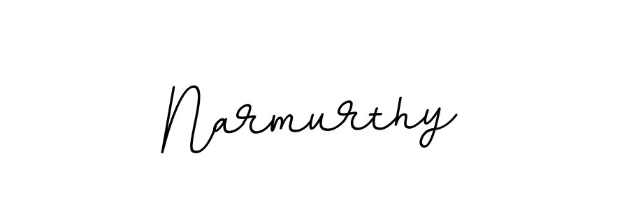 Use a signature maker to create a handwritten signature online. With this signature software, you can design (BallpointsItalic-DORy9) your own signature for name Narmurthy. Narmurthy signature style 11 images and pictures png