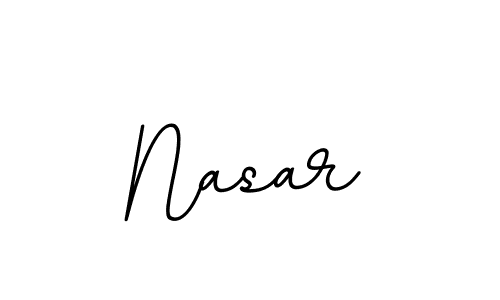 Create a beautiful signature design for name Nasar. With this signature (BallpointsItalic-DORy9) fonts, you can make a handwritten signature for free. Nasar signature style 11 images and pictures png