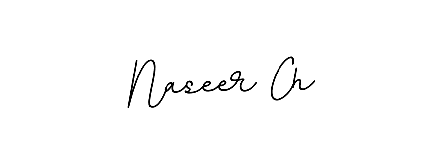 Make a beautiful signature design for name Naseer Ch. With this signature (BallpointsItalic-DORy9) style, you can create a handwritten signature for free. Naseer Ch signature style 11 images and pictures png
