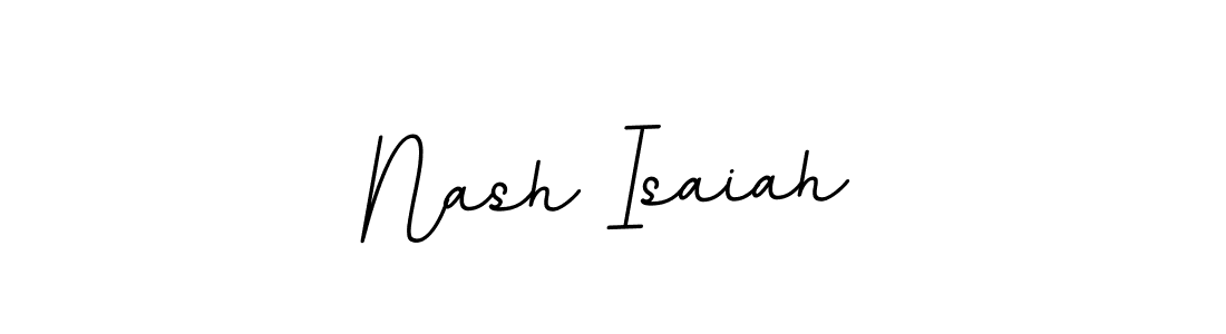 Use a signature maker to create a handwritten signature online. With this signature software, you can design (BallpointsItalic-DORy9) your own signature for name Nash Isaiah. Nash Isaiah signature style 11 images and pictures png