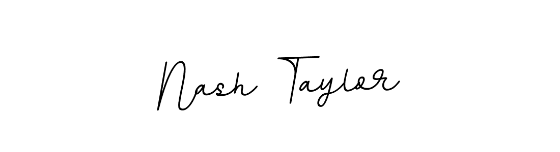 Make a beautiful signature design for name Nash Taylor. With this signature (BallpointsItalic-DORy9) style, you can create a handwritten signature for free. Nash Taylor signature style 11 images and pictures png