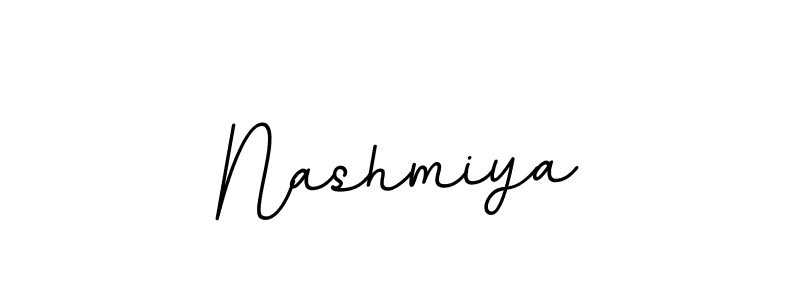 How to make Nashmiya name signature. Use BallpointsItalic-DORy9 style for creating short signs online. This is the latest handwritten sign. Nashmiya signature style 11 images and pictures png
