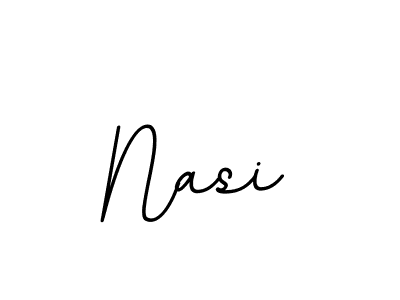 How to make Nasi signature? BallpointsItalic-DORy9 is a professional autograph style. Create handwritten signature for Nasi name. Nasi signature style 11 images and pictures png