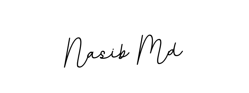 Design your own signature with our free online signature maker. With this signature software, you can create a handwritten (BallpointsItalic-DORy9) signature for name Nasib Md. Nasib Md signature style 11 images and pictures png
