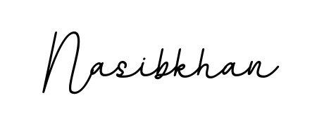 Make a beautiful signature design for name Nasibkhan. Use this online signature maker to create a handwritten signature for free. Nasibkhan signature style 11 images and pictures png