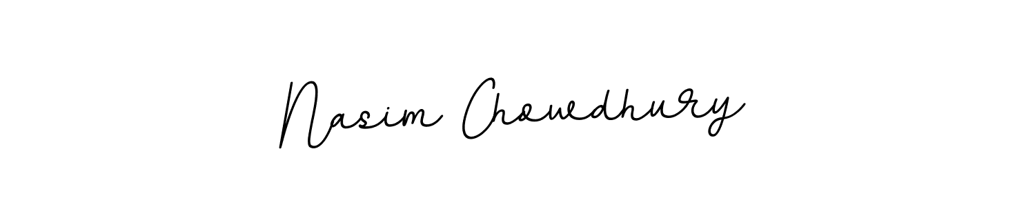 Use a signature maker to create a handwritten signature online. With this signature software, you can design (BallpointsItalic-DORy9) your own signature for name Nasim Chowdhury. Nasim Chowdhury signature style 11 images and pictures png