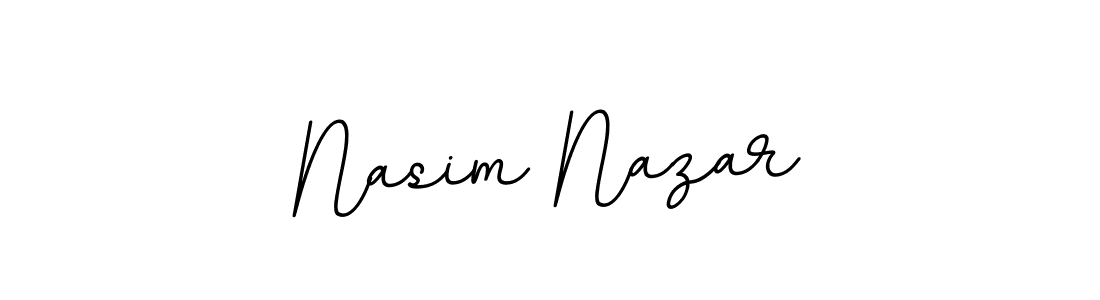 How to make Nasim Nazar name signature. Use BallpointsItalic-DORy9 style for creating short signs online. This is the latest handwritten sign. Nasim Nazar signature style 11 images and pictures png