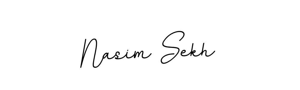 Create a beautiful signature design for name Nasim Sekh. With this signature (BallpointsItalic-DORy9) fonts, you can make a handwritten signature for free. Nasim Sekh signature style 11 images and pictures png