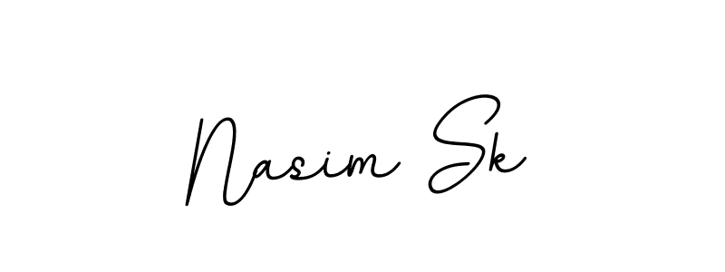 How to make Nasim Sk name signature. Use BallpointsItalic-DORy9 style for creating short signs online. This is the latest handwritten sign. Nasim Sk signature style 11 images and pictures png