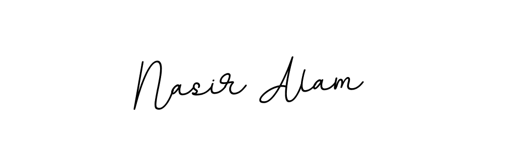 Design your own signature with our free online signature maker. With this signature software, you can create a handwritten (BallpointsItalic-DORy9) signature for name Nasir Alam. Nasir Alam signature style 11 images and pictures png