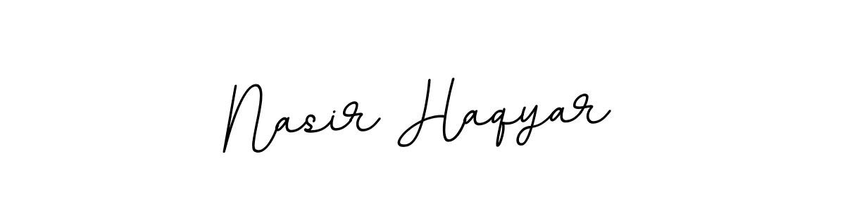 Design your own signature with our free online signature maker. With this signature software, you can create a handwritten (BallpointsItalic-DORy9) signature for name Nasir Haqyar. Nasir Haqyar signature style 11 images and pictures png