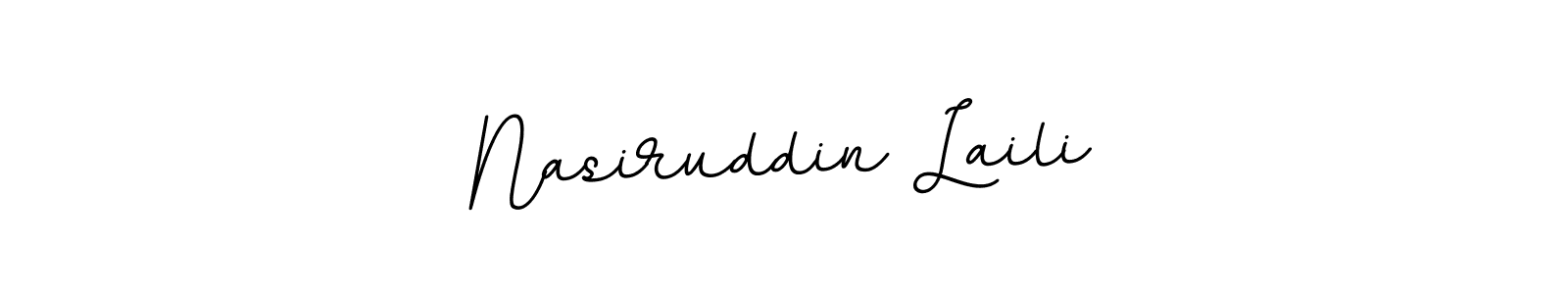Create a beautiful signature design for name Nasiruddin Laili. With this signature (BallpointsItalic-DORy9) fonts, you can make a handwritten signature for free. Nasiruddin Laili signature style 11 images and pictures png