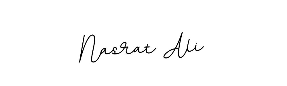 The best way (BallpointsItalic-DORy9) to make a short signature is to pick only two or three words in your name. The name Nasrat Ali include a total of six letters. For converting this name. Nasrat Ali signature style 11 images and pictures png