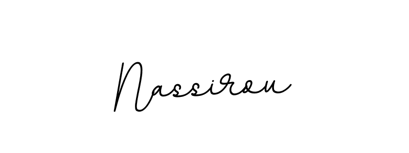 Make a beautiful signature design for name Nassirou. With this signature (BallpointsItalic-DORy9) style, you can create a handwritten signature for free. Nassirou signature style 11 images and pictures png