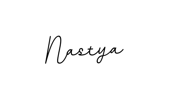Design your own signature with our free online signature maker. With this signature software, you can create a handwritten (BallpointsItalic-DORy9) signature for name Nastya. Nastya signature style 11 images and pictures png