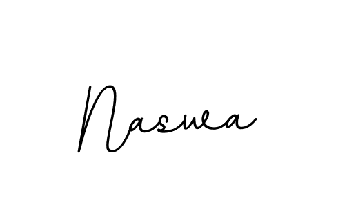 Create a beautiful signature design for name Naswa. With this signature (BallpointsItalic-DORy9) fonts, you can make a handwritten signature for free. Naswa signature style 11 images and pictures png