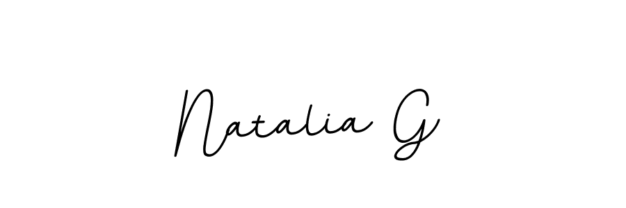 Create a beautiful signature design for name Natalia G. With this signature (BallpointsItalic-DORy9) fonts, you can make a handwritten signature for free. Natalia G signature style 11 images and pictures png