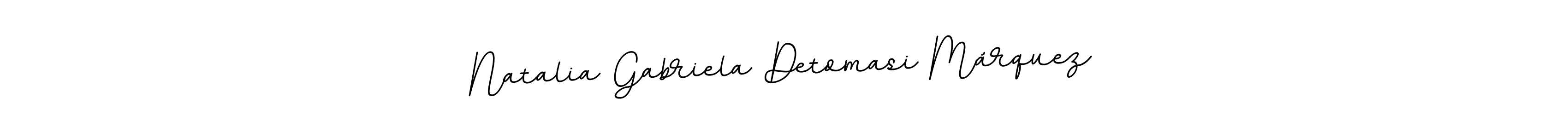 This is the best signature style for the Natalia Gabriela Detomasi Márquez name. Also you like these signature font (BallpointsItalic-DORy9). Mix name signature. Natalia Gabriela Detomasi Márquez signature style 11 images and pictures png