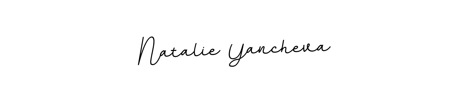 if you are searching for the best signature style for your name Natalie Yancheva. so please give up your signature search. here we have designed multiple signature styles  using BallpointsItalic-DORy9. Natalie Yancheva signature style 11 images and pictures png