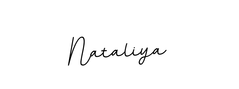 Create a beautiful signature design for name Nataliya. With this signature (BallpointsItalic-DORy9) fonts, you can make a handwritten signature for free. Nataliya signature style 11 images and pictures png
