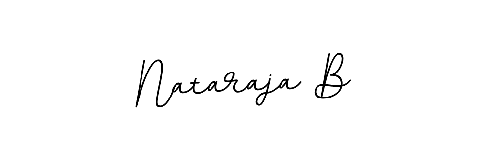 Design your own signature with our free online signature maker. With this signature software, you can create a handwritten (BallpointsItalic-DORy9) signature for name Nataraja B. Nataraja B signature style 11 images and pictures png