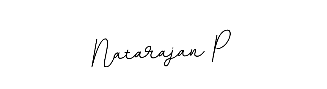 Create a beautiful signature design for name Natarajan P. With this signature (BallpointsItalic-DORy9) fonts, you can make a handwritten signature for free. Natarajan P signature style 11 images and pictures png