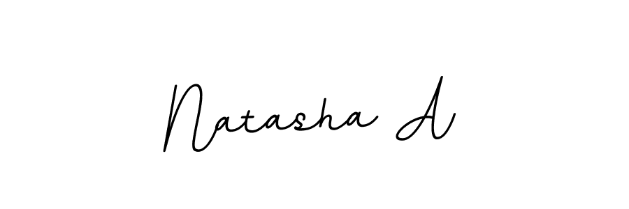 The best way (BallpointsItalic-DORy9) to make a short signature is to pick only two or three words in your name. The name Natasha A include a total of six letters. For converting this name. Natasha A signature style 11 images and pictures png