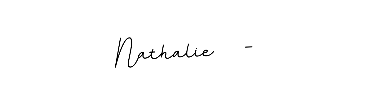 Make a beautiful signature design for name Nathalie   -. With this signature (BallpointsItalic-DORy9) style, you can create a handwritten signature for free. Nathalie   - signature style 11 images and pictures png