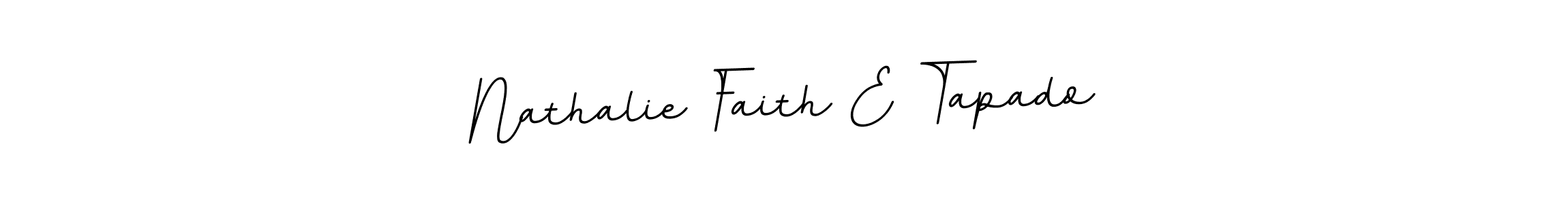 It looks lik you need a new signature style for name Nathalie Faith E Tapado. Design unique handwritten (BallpointsItalic-DORy9) signature with our free signature maker in just a few clicks. Nathalie Faith E Tapado signature style 11 images and pictures png