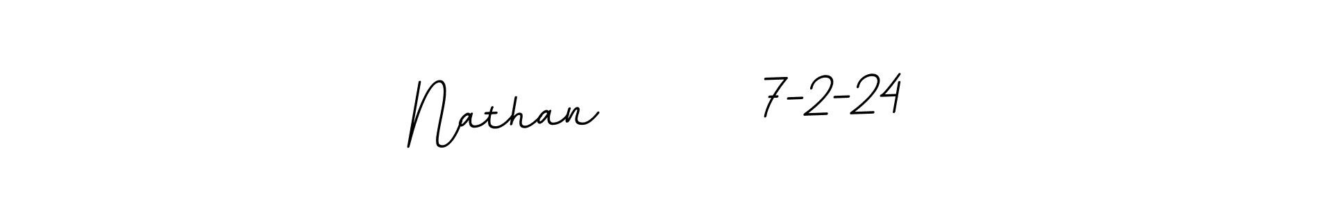 Similarly BallpointsItalic-DORy9 is the best handwritten signature design. Signature creator online .You can use it as an online autograph creator for name Nathan       7-2-24. Nathan       7-2-24 signature style 11 images and pictures png