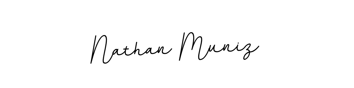 Use a signature maker to create a handwritten signature online. With this signature software, you can design (BallpointsItalic-DORy9) your own signature for name Nathan Muniz. Nathan Muniz signature style 11 images and pictures png