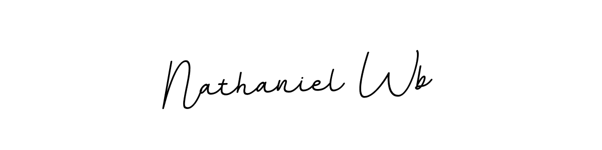 Make a beautiful signature design for name Nathaniel Wb. Use this online signature maker to create a handwritten signature for free. Nathaniel Wb signature style 11 images and pictures png