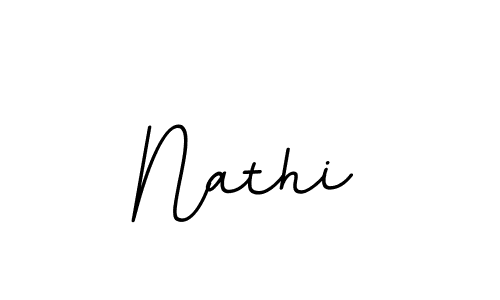 Design your own signature with our free online signature maker. With this signature software, you can create a handwritten (BallpointsItalic-DORy9) signature for name Nathi. Nathi signature style 11 images and pictures png