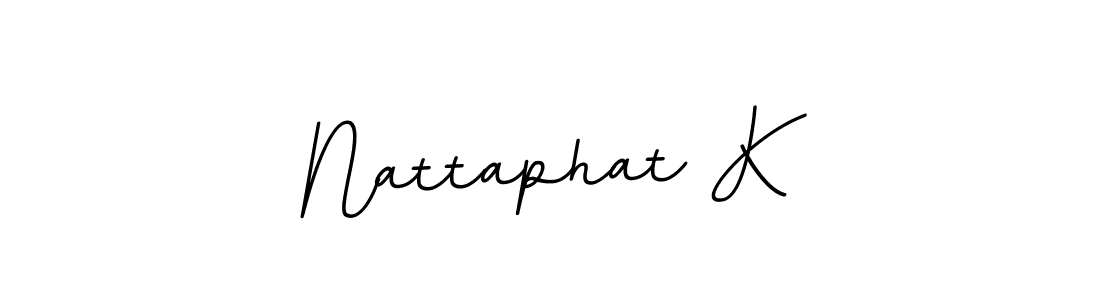 Design your own signature with our free online signature maker. With this signature software, you can create a handwritten (BallpointsItalic-DORy9) signature for name Nattaphat K. Nattaphat K signature style 11 images and pictures png