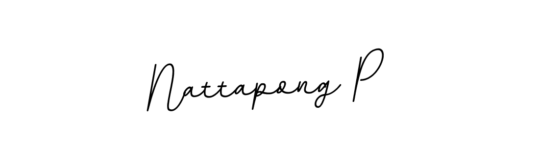 How to make Nattapong P signature? BallpointsItalic-DORy9 is a professional autograph style. Create handwritten signature for Nattapong P name. Nattapong P signature style 11 images and pictures png