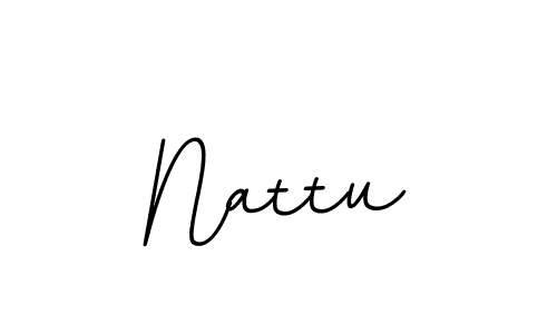 Nattu stylish signature style. Best Handwritten Sign (BallpointsItalic-DORy9) for my name. Handwritten Signature Collection Ideas for my name Nattu. Nattu signature style 11 images and pictures png