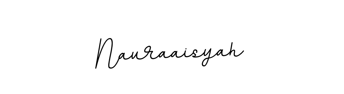 It looks lik you need a new signature style for name Nauraaisyah. Design unique handwritten (BallpointsItalic-DORy9) signature with our free signature maker in just a few clicks. Nauraaisyah signature style 11 images and pictures png