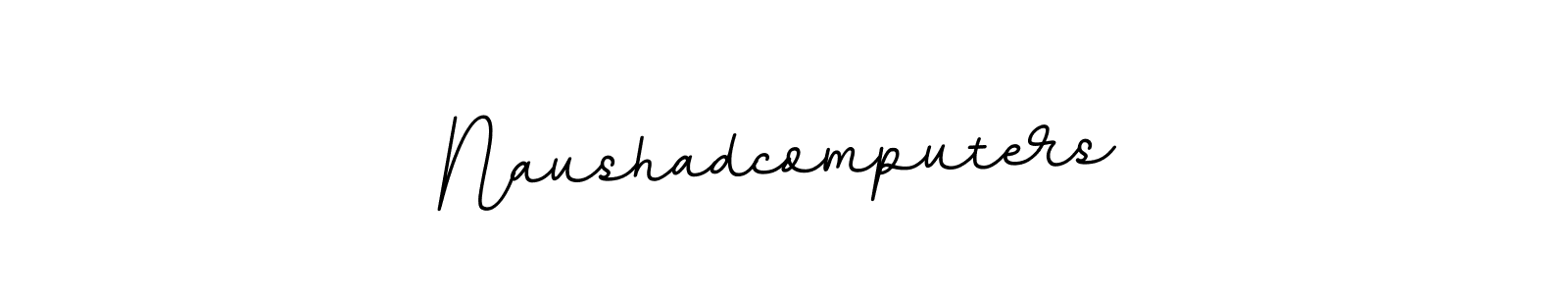 Use a signature maker to create a handwritten signature online. With this signature software, you can design (BallpointsItalic-DORy9) your own signature for name Naushadcomputers. Naushadcomputers signature style 11 images and pictures png