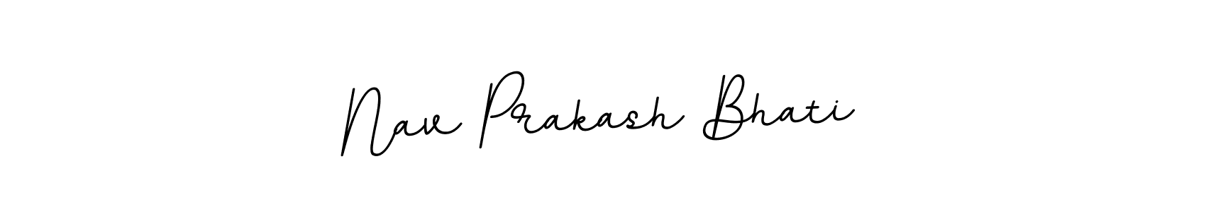 Make a beautiful signature design for name Nav Prakash Bhati. With this signature (BallpointsItalic-DORy9) style, you can create a handwritten signature for free. Nav Prakash Bhati signature style 11 images and pictures png