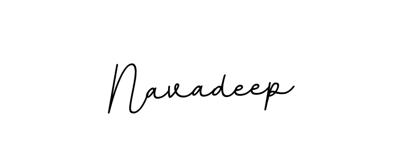 How to make Navadeep name signature. Use BallpointsItalic-DORy9 style for creating short signs online. This is the latest handwritten sign. Navadeep signature style 11 images and pictures png