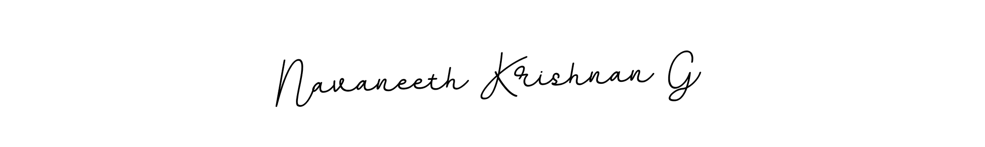 Make a beautiful signature design for name Navaneeth Krishnan G. With this signature (BallpointsItalic-DORy9) style, you can create a handwritten signature for free. Navaneeth Krishnan G signature style 11 images and pictures png