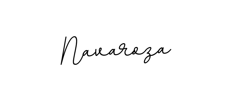 Make a beautiful signature design for name Navaroza. With this signature (BallpointsItalic-DORy9) style, you can create a handwritten signature for free. Navaroza signature style 11 images and pictures png