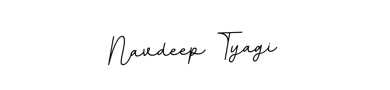 Create a beautiful signature design for name Navdeep Tyagi. With this signature (BallpointsItalic-DORy9) fonts, you can make a handwritten signature for free. Navdeep Tyagi signature style 11 images and pictures png