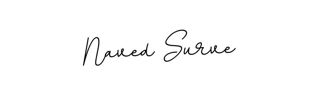 Make a beautiful signature design for name Naved Surve. With this signature (BallpointsItalic-DORy9) style, you can create a handwritten signature for free. Naved Surve signature style 11 images and pictures png