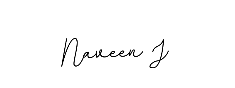 Design your own signature with our free online signature maker. With this signature software, you can create a handwritten (BallpointsItalic-DORy9) signature for name Naveen J. Naveen J signature style 11 images and pictures png