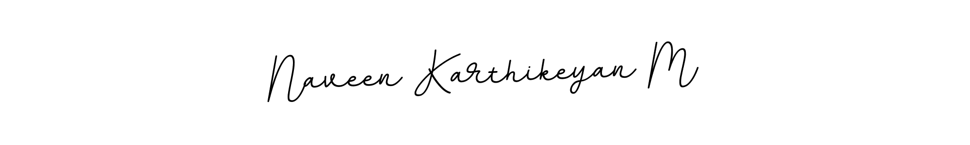 How to make Naveen Karthikeyan M name signature. Use BallpointsItalic-DORy9 style for creating short signs online. This is the latest handwritten sign. Naveen Karthikeyan M signature style 11 images and pictures png